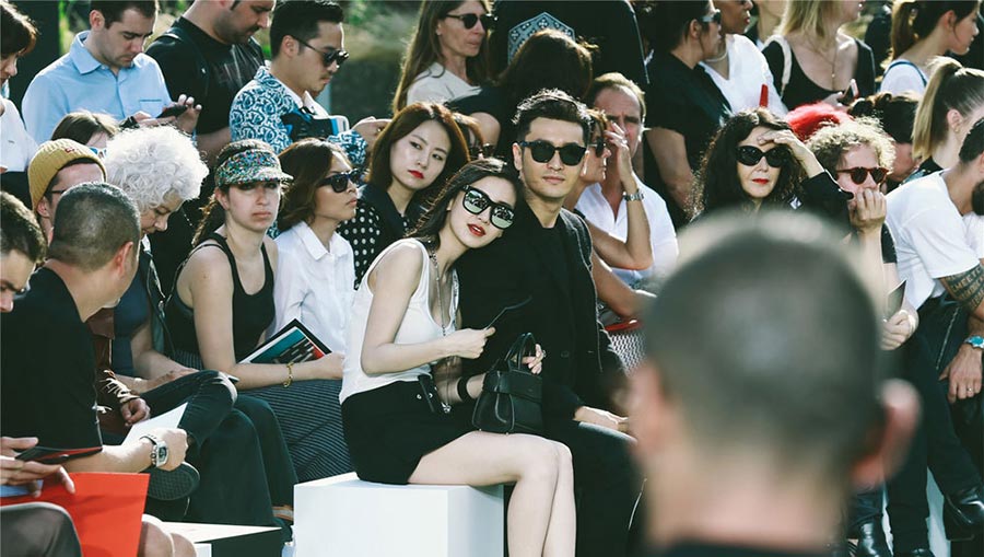 Huang Xiaoming and Angelababy spotted in Paris