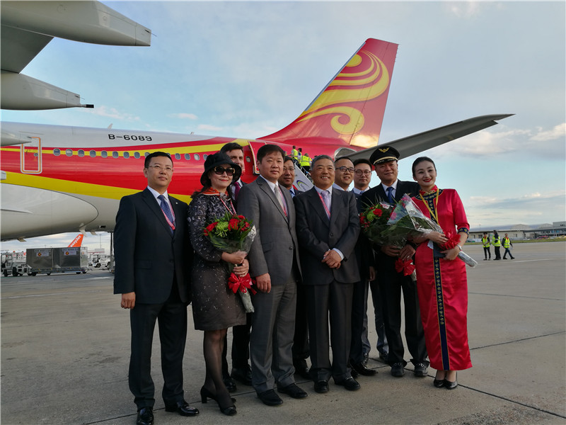 Tianjin Airlines launches first flight from UK to China 