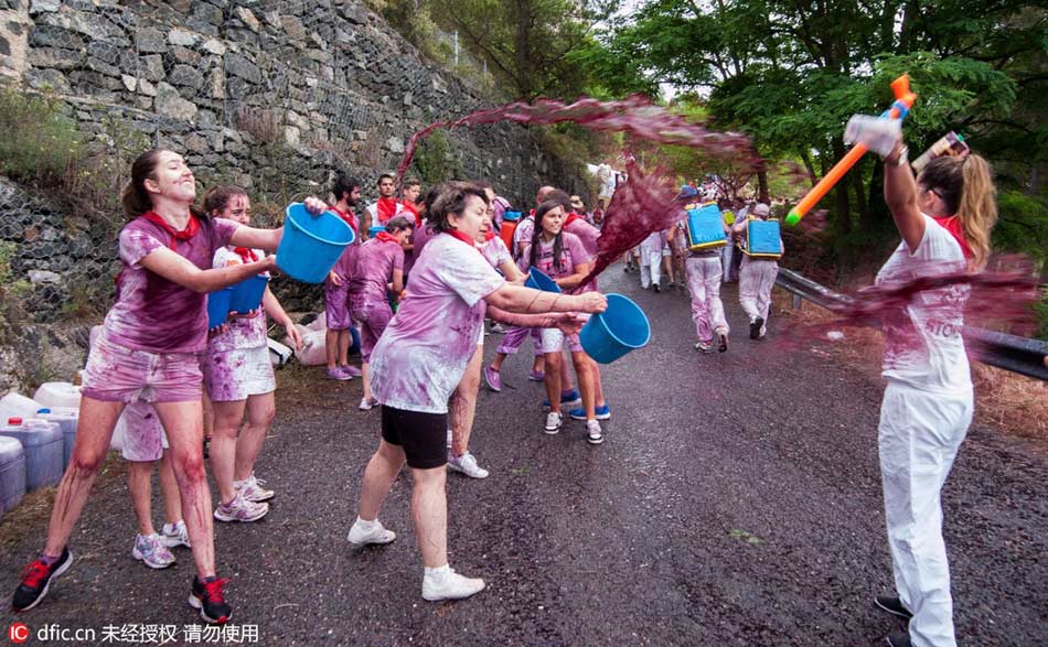 Time for wine fight!