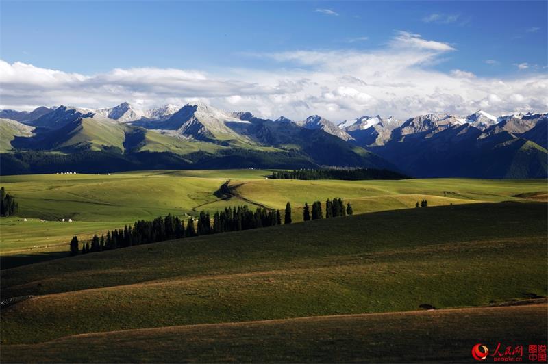 Beautiful Kalajun Prairie in Xinjiang