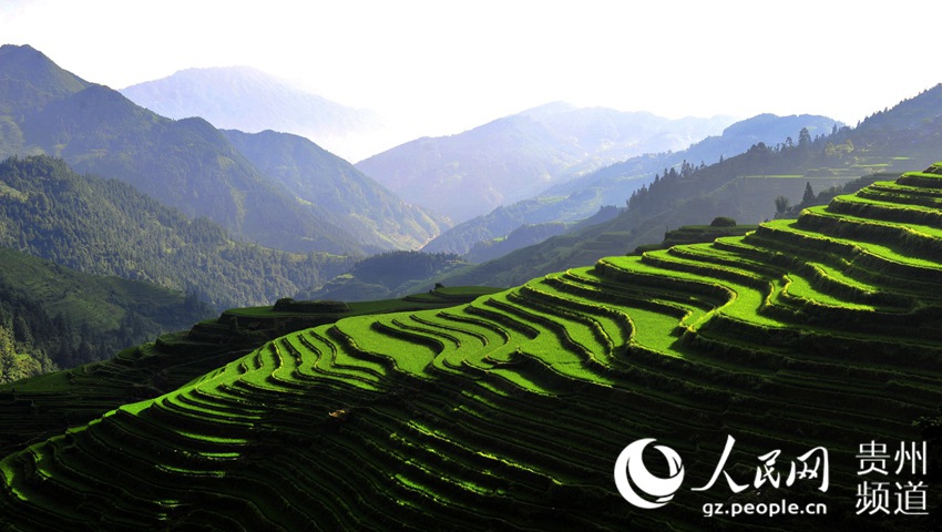 Picturesque scenery of Miao village in Guizhou