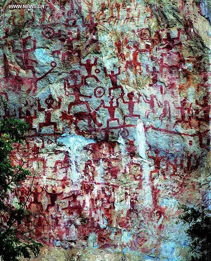 Guangxi rock paintings listed as world heritage in Istanbul session