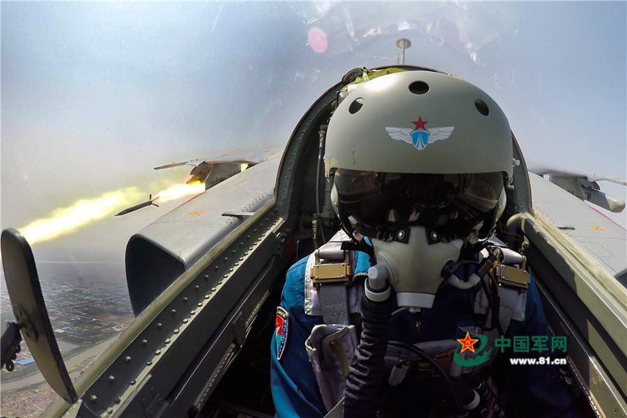 PLA air force pilots in training