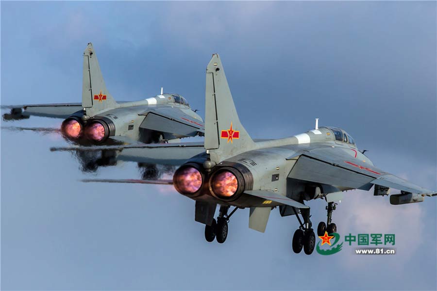 PLA air force pilots in training