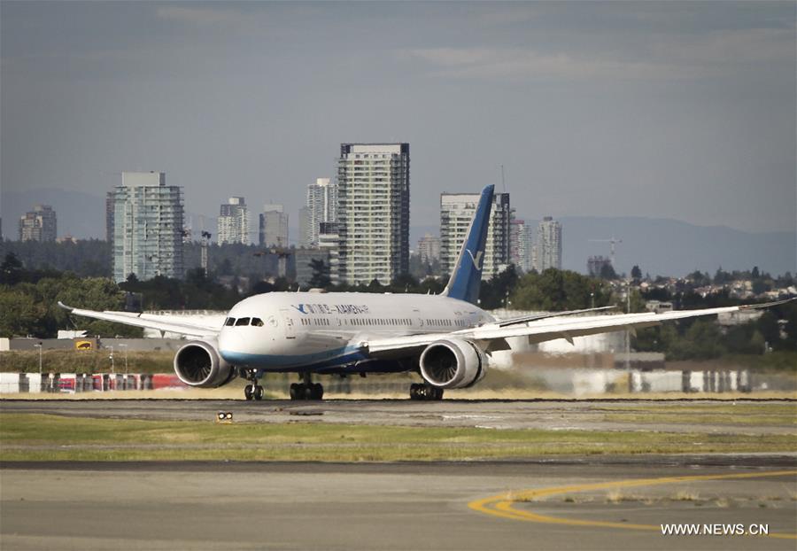 First Xiamen Airlines flight touches down in N.America