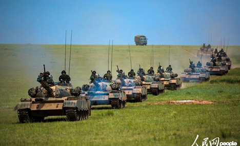 A glimpse of Stride 2016 Zhurihe B military drill