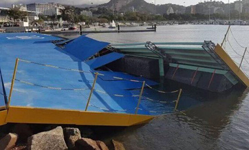 Olympic sailing ramp collapses in Rio, just eight days before the Games kick off