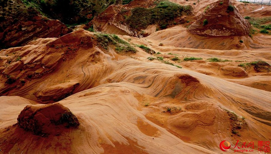 Magnificent scenery of Danxia landsape in northwest China