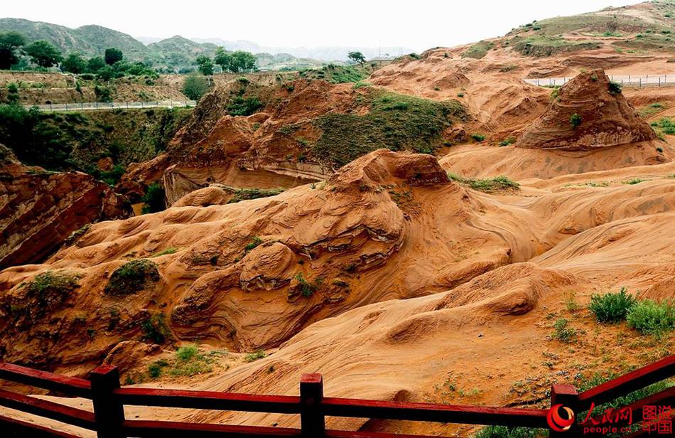 Magnificent scenery of Danxia landsape in northwest China
