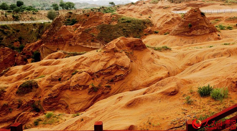 Magnificent scenery of Danxia landsape in northwest China