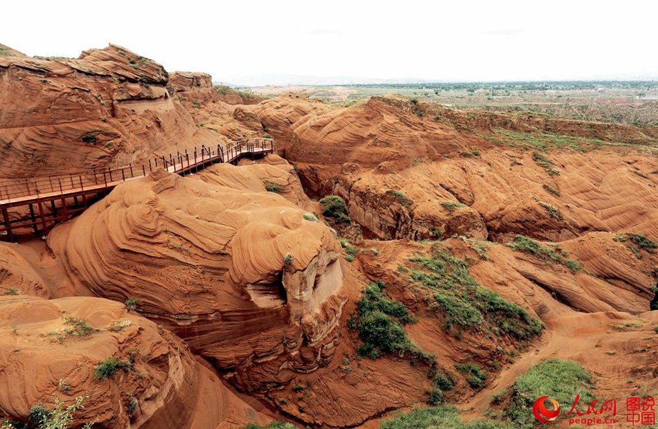 Magnificent scenery of Danxia landsape in northwest China