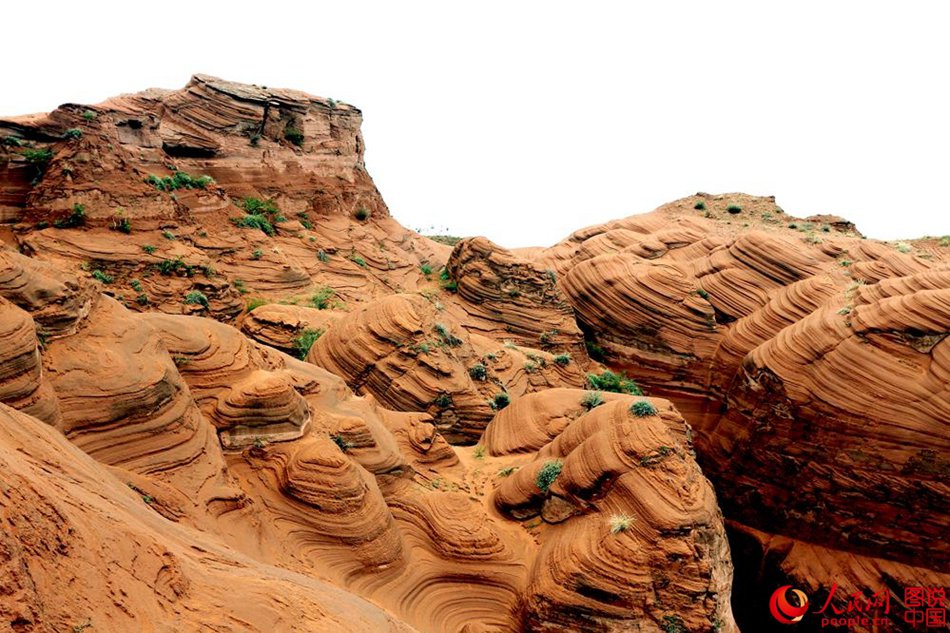 Magnificent scenery of Danxia landsape in northwest China