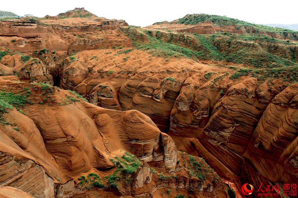 Magnificent scenery of Danxia landsape in northwest China