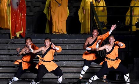 "Shaolin Zen Music Ritual" performed in Henan