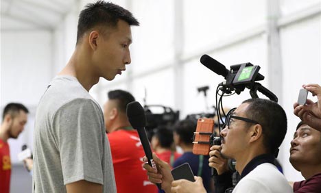 Chinese basketballers feel no pressure against defending champions USA