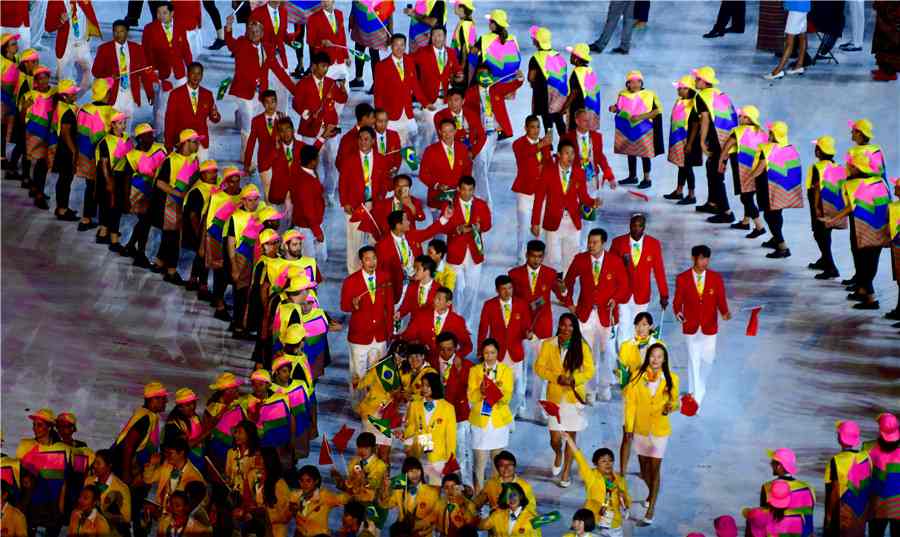 Chinese delegation at Olympic Opening Ceremony