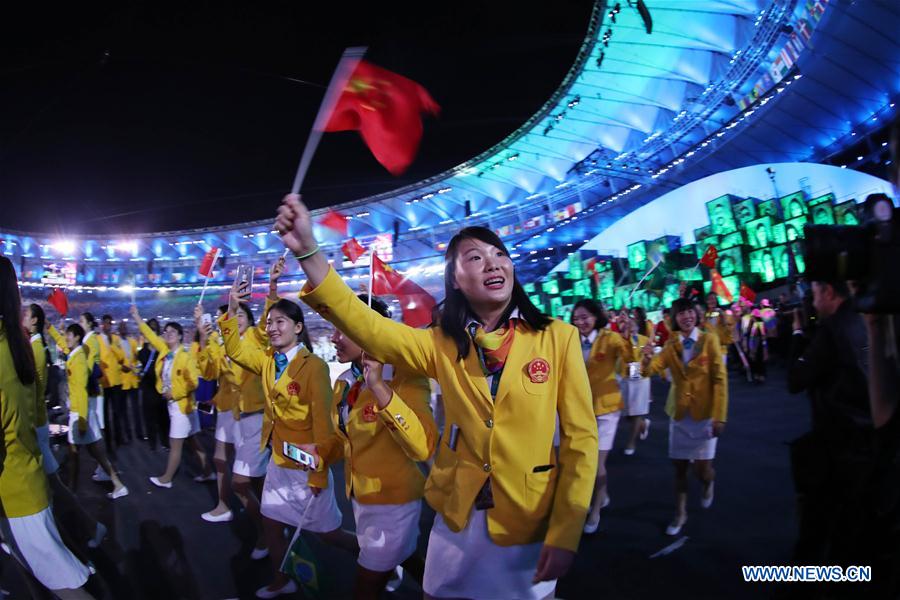 Chinese delegation at Olympic Opening Ceremony