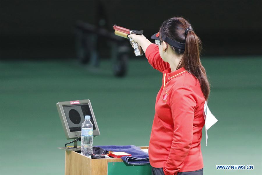 Pistol shooter Zhang Mexngxue wins China's first gold in Rio