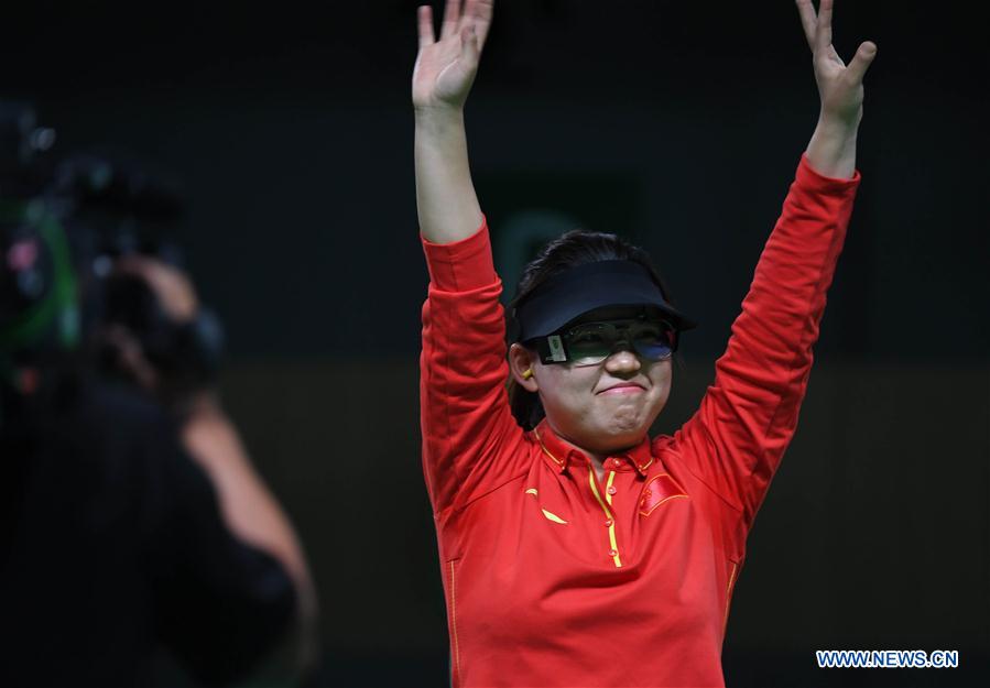 Pistol shooter Zhang Mexngxue wins China's first gold in Rio