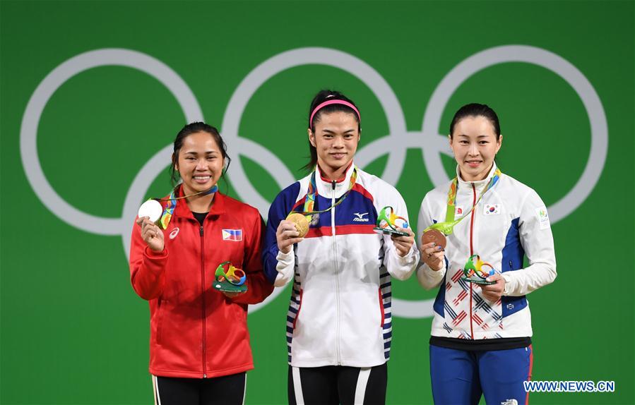 Hsu Shu-ching wins women's 53kg weightlifting at Rio Olympics