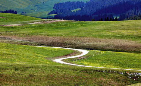 Xingjiang's idyllic Kalajun Prairie