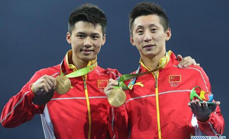 China win second diving gold medal of Rio Games