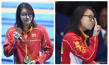 China's Fu takes women's 100m backstroke bronze at Rio Olympics