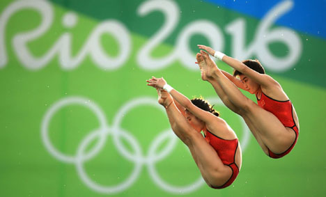 China win third diving gold medal in Rio
