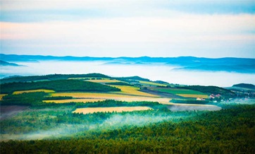 The magnificent Daxinganling primitive forest in autumn