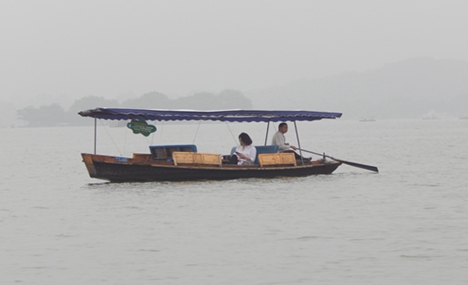 A boat ride on Hangzhou’s West Lake