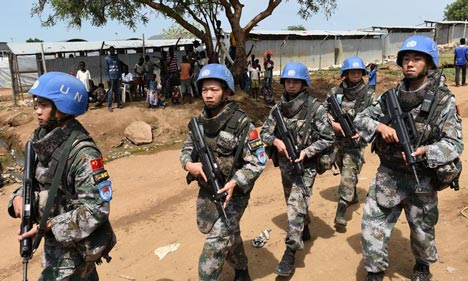 Chinese troops contribute to UN peacekeeping mission in S. Sudan