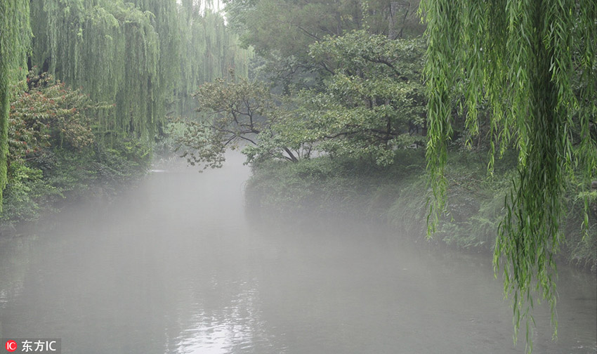 Beautiful scenery of Jinan's Spouting Spring