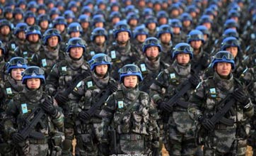 China forms its first standing peacekeeping force in UN history