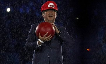Japan upstages Brazil at the closing ceremony as their prime minister appears dressed as Super Mario