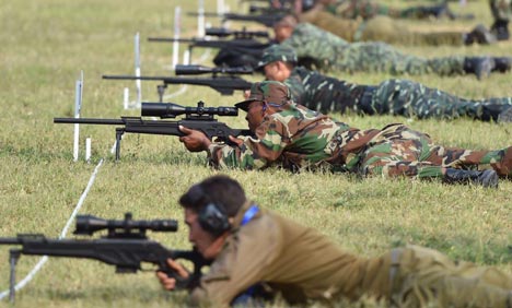International sniper competition held in Beijing