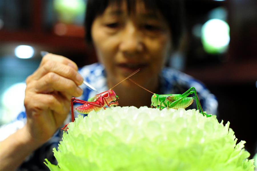 Woman creates silk Chinese cabbage