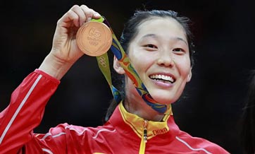 Star spiker Zhu Ting becomes hometown hero