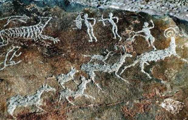 New rock paintings discovered in Helan Mountains after flood water recedes