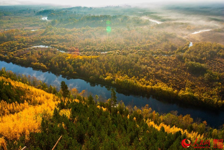 Breathtaking autumn scenery of Greater Khingan 