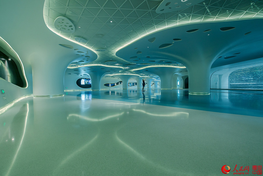 Atmospheric underground corridor in Shanghai