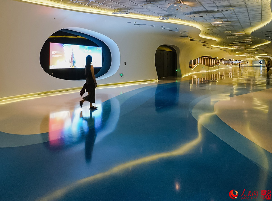 Atmospheric underground corridor in Shanghai