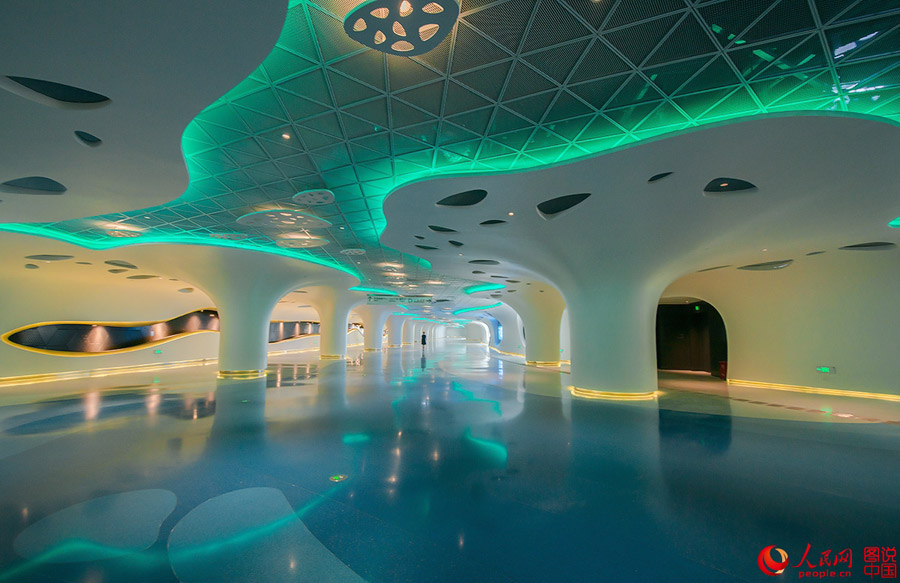 Atmospheric underground corridor in Shanghai