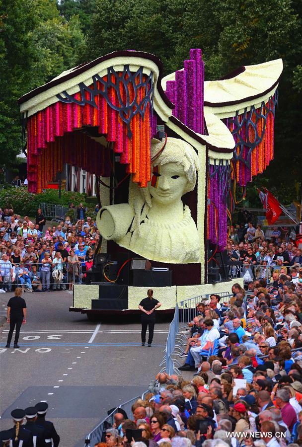 Flower parade held in Netherlands