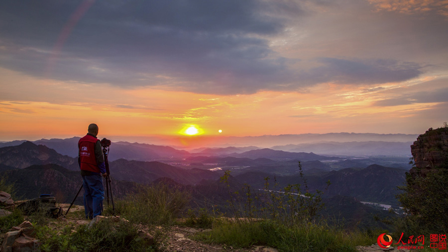 Magnificent mountain scenery in Luojiezhai Village