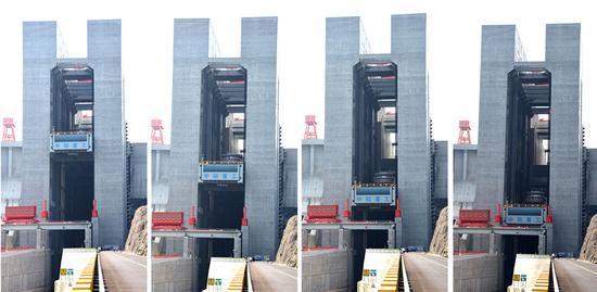 Three Gorges Dam welcomes world's largest ship lift