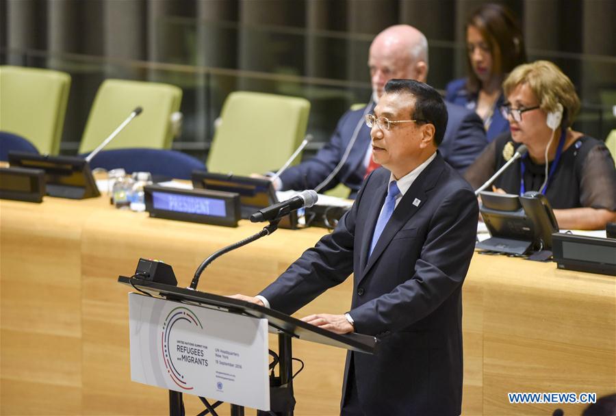 US-CHINESE PREMIER-UN GENERAL ASSEMBLY-SUMMIT(CN)