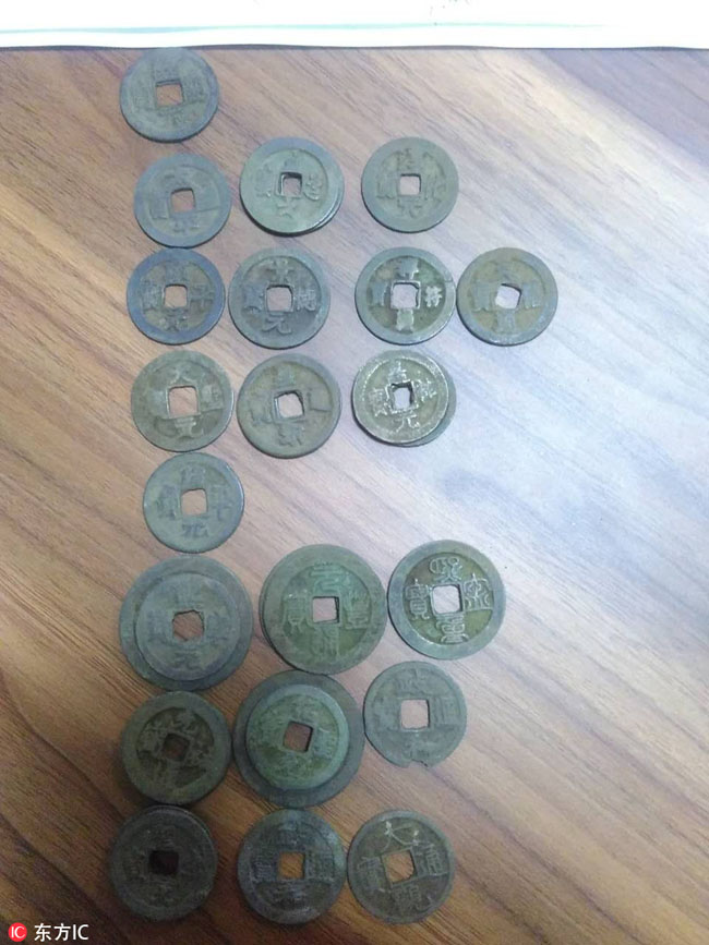 Nearly 5,000 ancient coins unearthed in Anhui