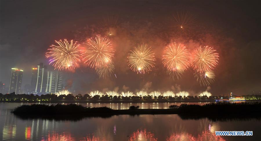 CHINA-CHANGSHA-NATIONAL DAY-FIREWORKS (CN) 