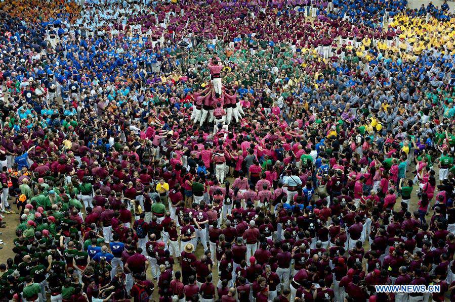 SPAIN-TARRAGONA-HUMAN TOWER COMPETITION-CHINESE TEAM