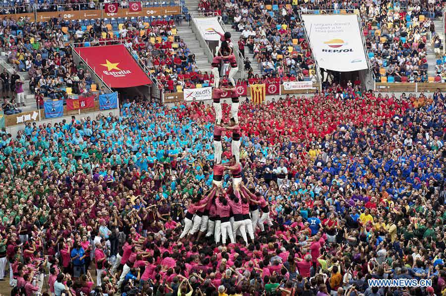 SPAIN-TARRAGONA-HUMAN TOWER COMPETITION-CHINESE TEAM
